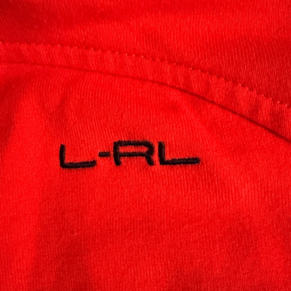 Lauren Ralph Lauren Active Orange Red Navy Blue Colorblock Zip Front Jacket - Picture 4 of 11